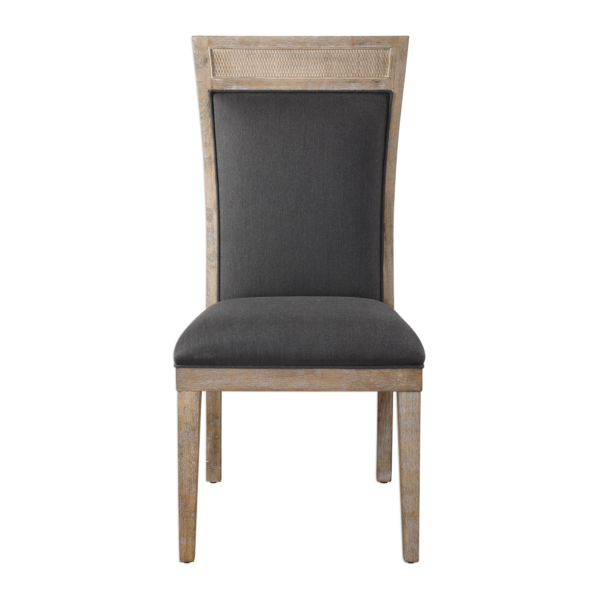 Uttermost Encore Dark Grey Armless Chair