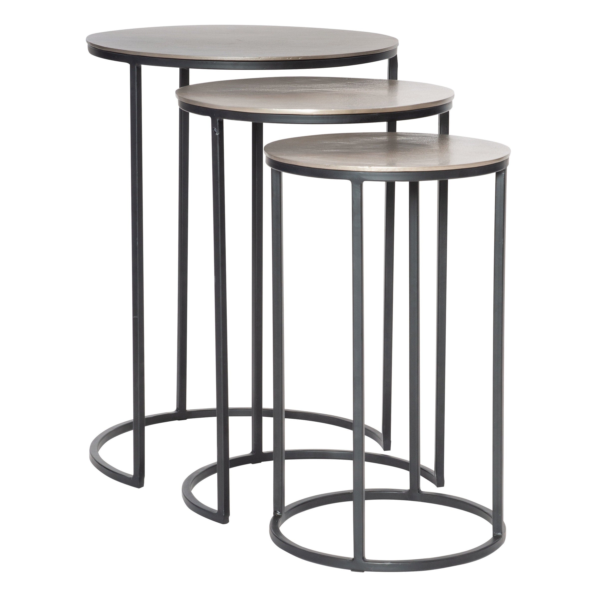 Uttermost Erik Metal Nesting Tables Set Of 3