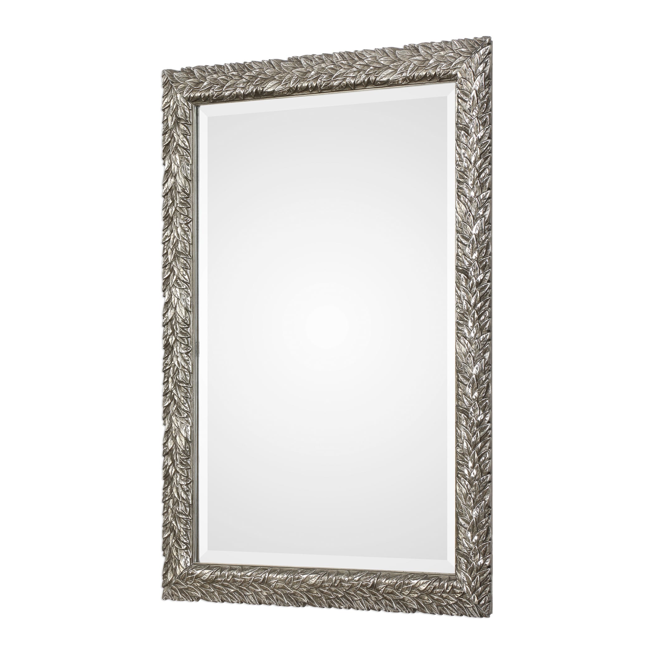Uttermost Evelina Silver Leaves Mirror 24.625X34.625X1