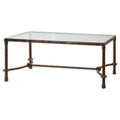 Uttermost 24333 Furniture Tables Coffee Tables From The Warring Series Rustic Bronze Patina N A