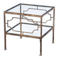 Uttermost 24477 Genell 20 X 19 Accent Table Gold Leaf