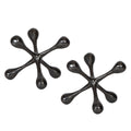 Uttermost Harlan Black Nickel Objects Set Of 2