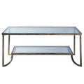 Uttermost 24540 Katina 21 X 47 Coffee Table Antiqued Gold N A