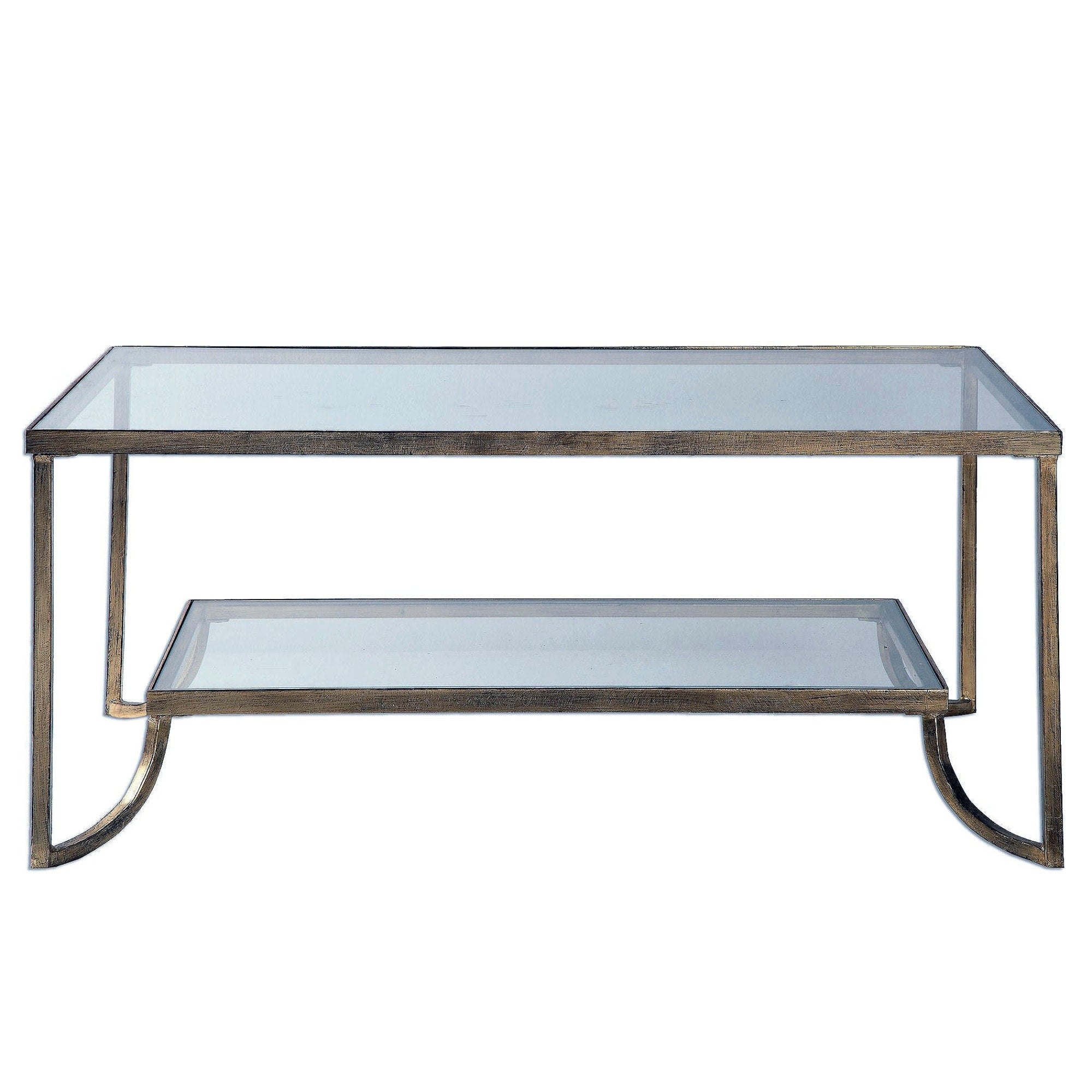 Uttermost 24540 Katina 21 X 47 Coffee Table Antiqued Gold N A