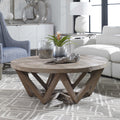 Uttermost 24928 Kendry 48 Diameter Java Wood Coffee Table Natural Brown