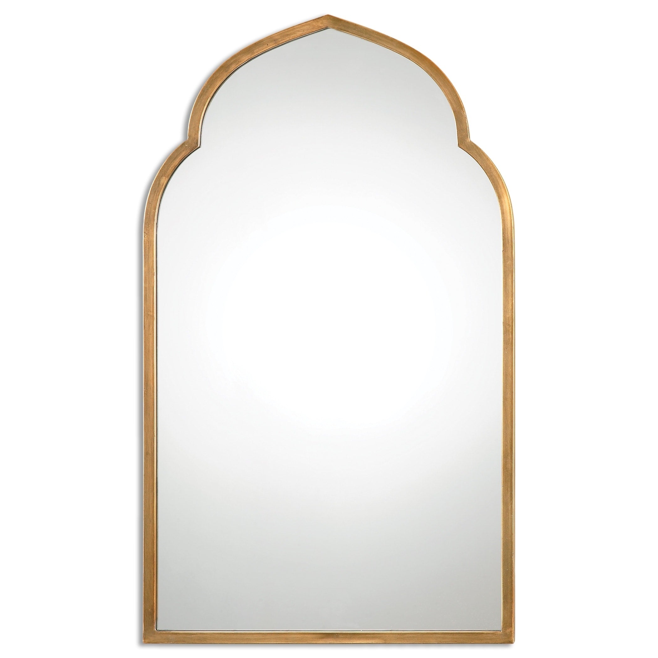 Uttermost Kenitra Gold Arch Decorative Wall Mirror Antique Silver 24X40X1.125