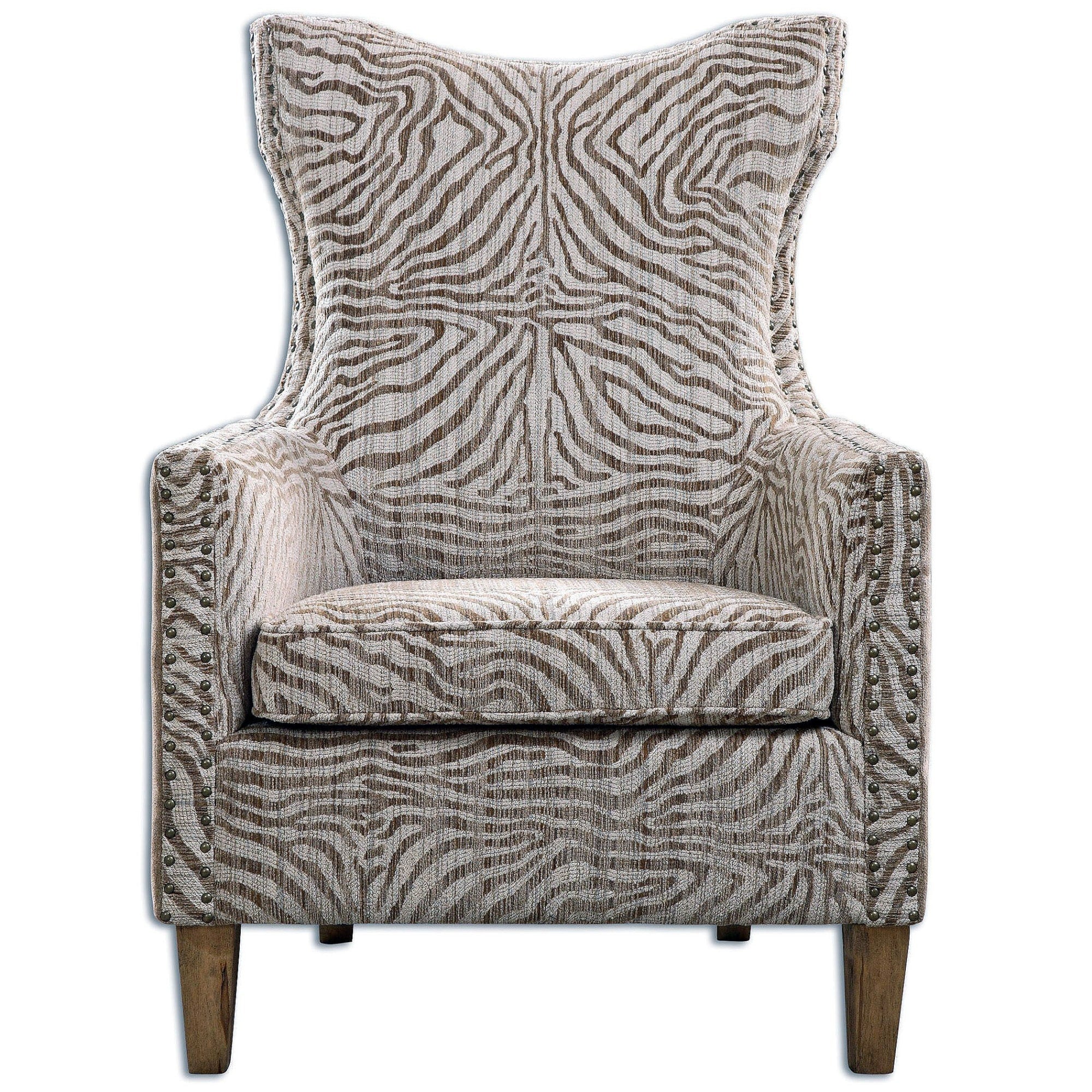 Uttermost 23208 Kiango 43 X 31 Arm Chair Stripes N A
