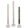 Uttermost Makira Cylindrical Sculptures Set Of 3