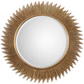 Uttermost Marlo Round Gold Mirror Antique Silver 36X36X1.25