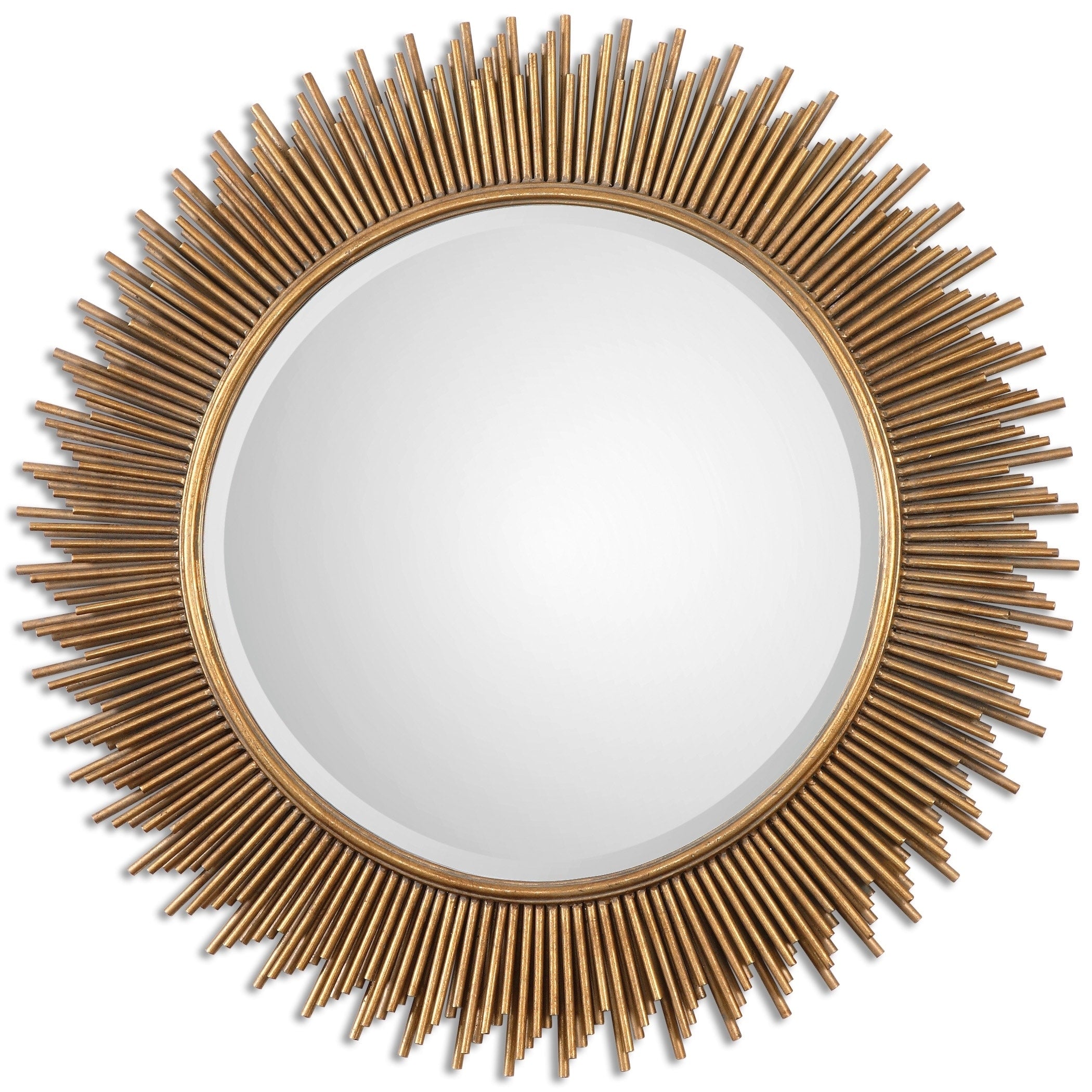 Uttermost Marlo Round Gold Mirror Antique Silver 36X36X1.25