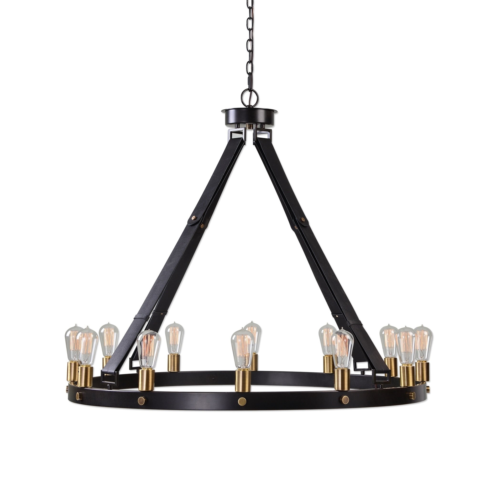 Uttermost Marlow Bronze 12 Light Chandelier