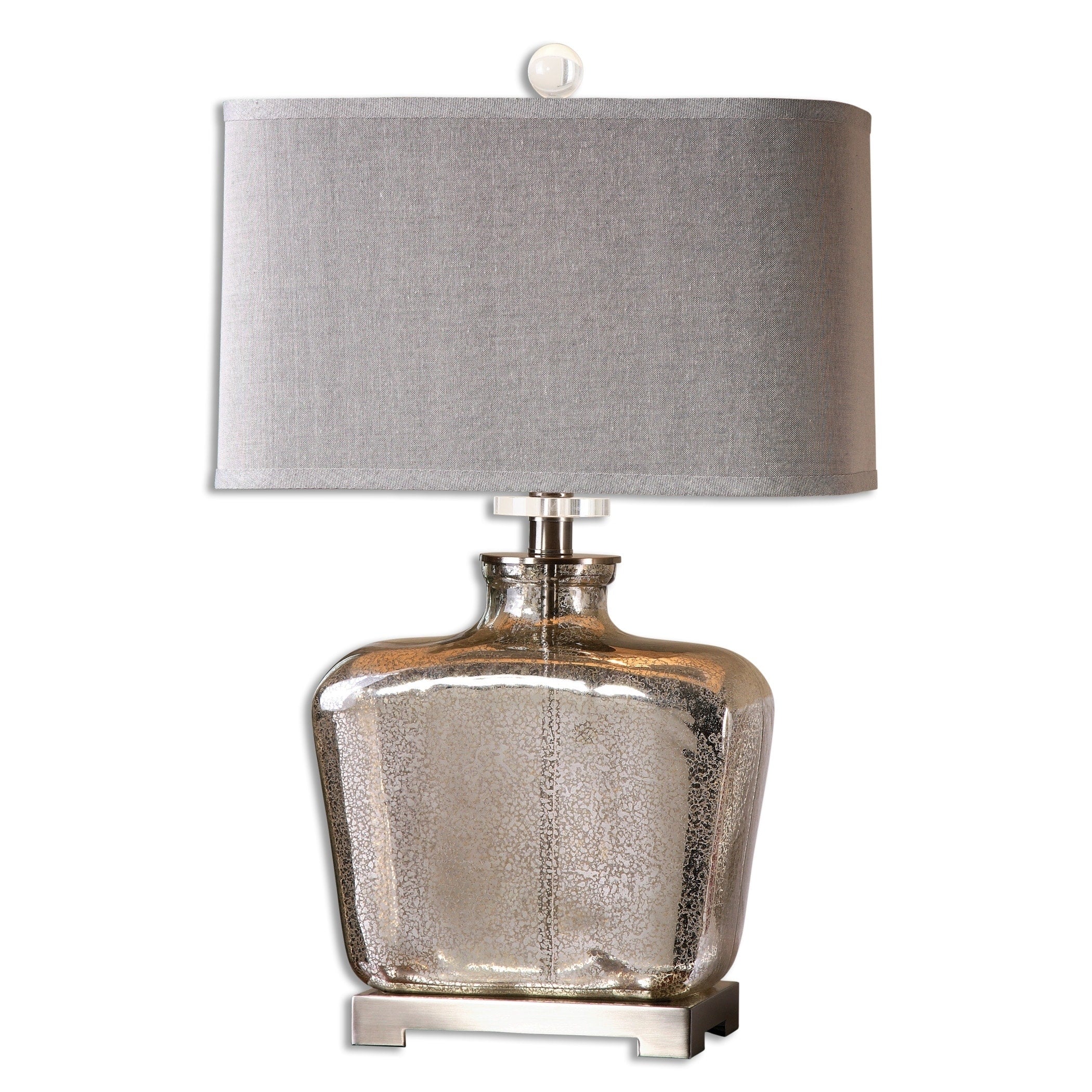 Uttermost Molinara 1 Light Speckled Mercury Glass Table Lamp