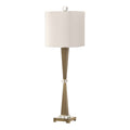 Uttermost Niccolai Antiqued Brushed Nickel 1 Light Table Lamp