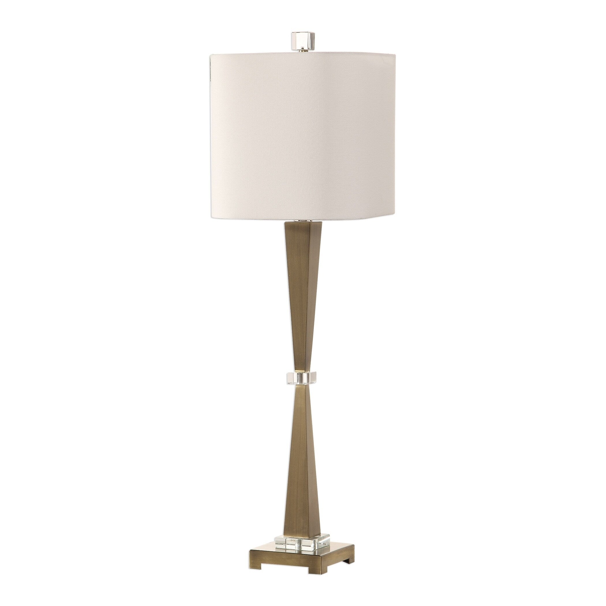 Uttermost Niccolai Antiqued Brushed Nickel 1 Light Table Lamp