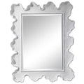 Uttermost 09607 Sea 35 X 28 Rectangular Beveled Face Coral Inspired Coastal Style Accent Mirror Matte White
