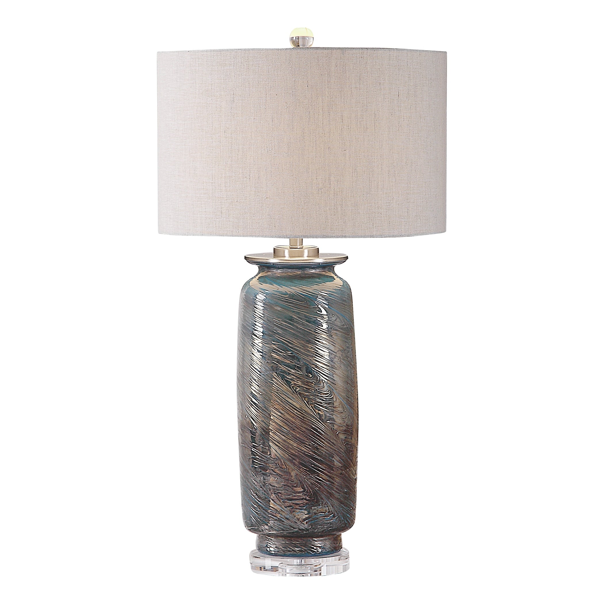 Uttermost Olesya Swirl Glass Table Lamp