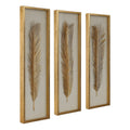 Uttermost Palma Gold Leaf Shadow Boxes Set Of 3