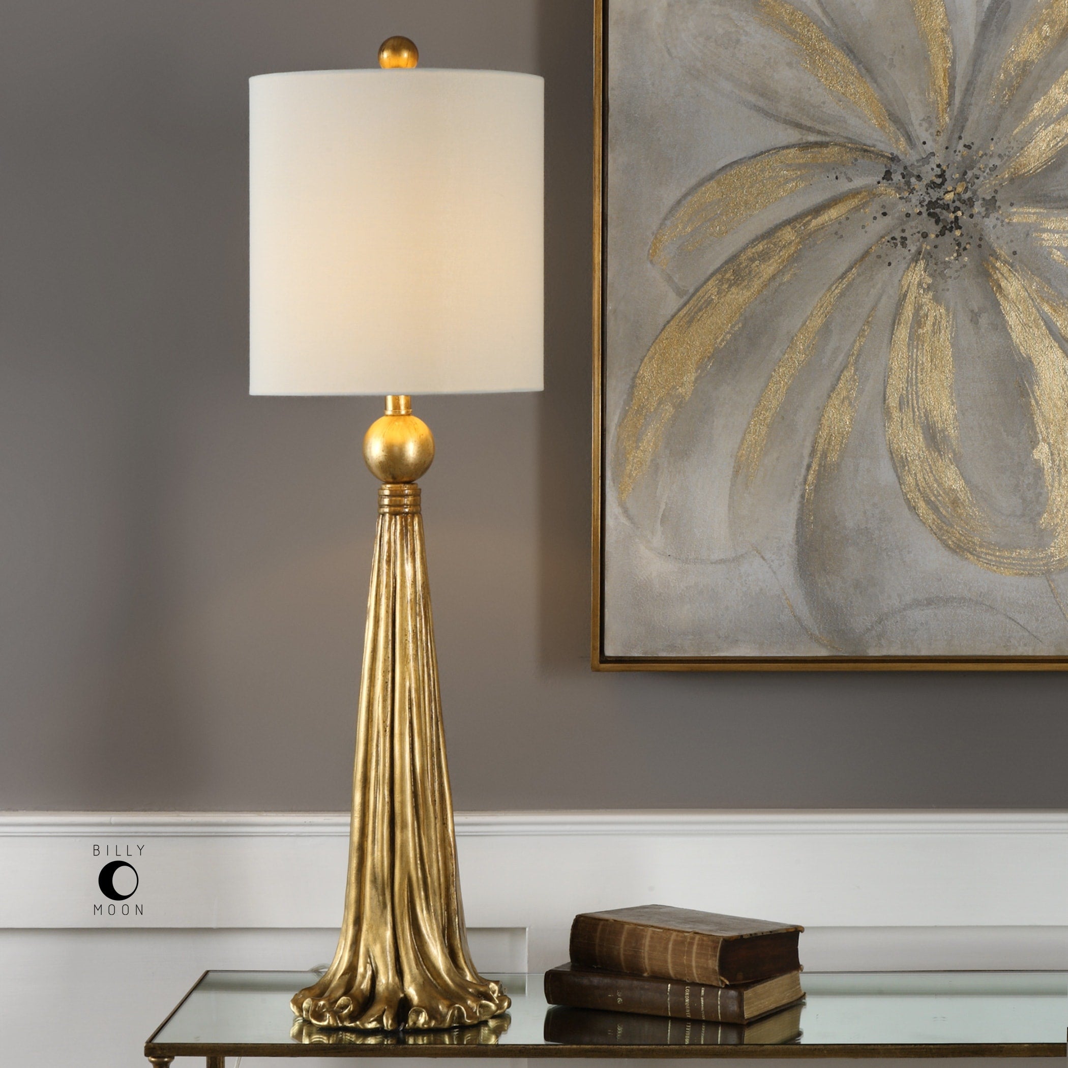 Uttermost Paravani Antiqued Metallic Gold 1 Light Table Lamp