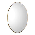 Uttermost Pursley Steel Wood Glass Oval Mirror 20X30X2.25