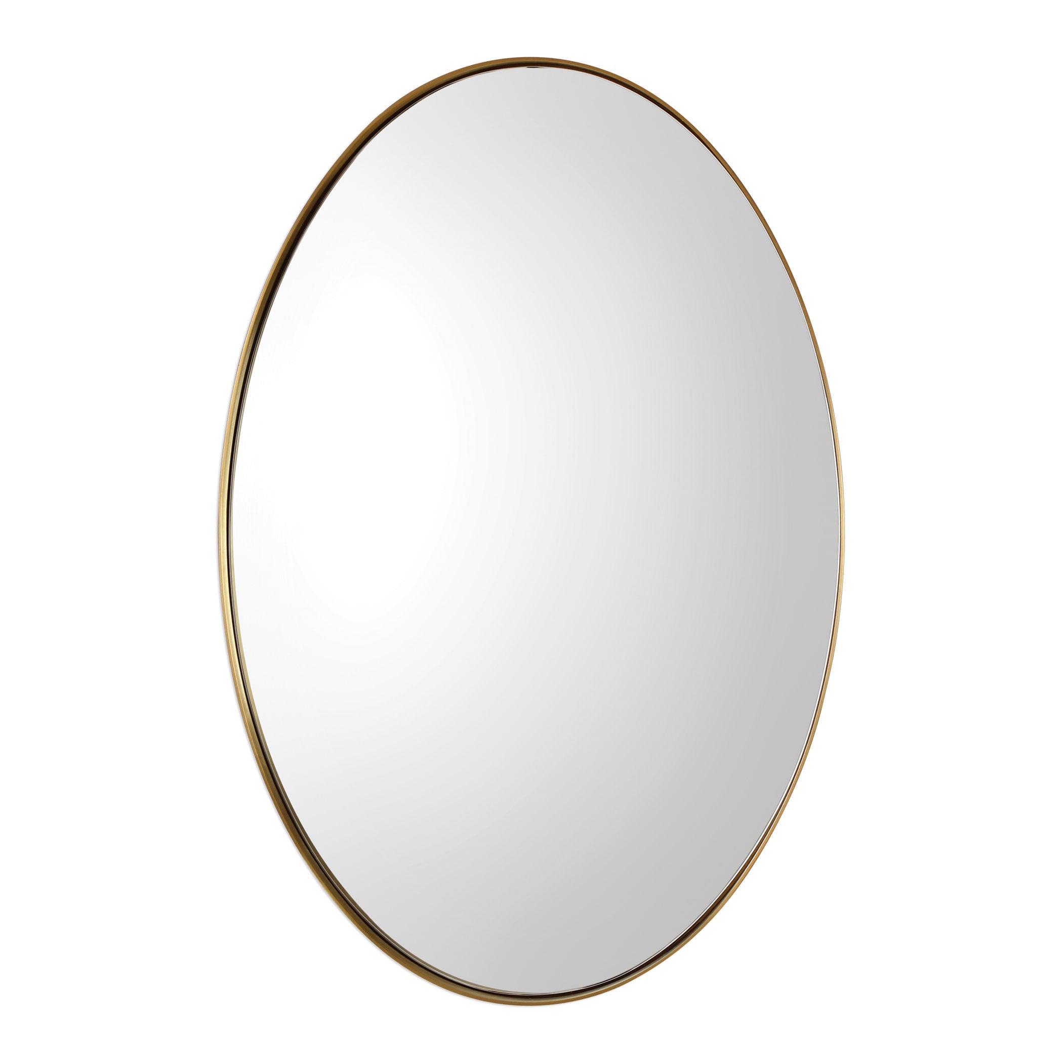 Uttermost Pursley Steel Wood Glass Oval Mirror 20X30X2.25