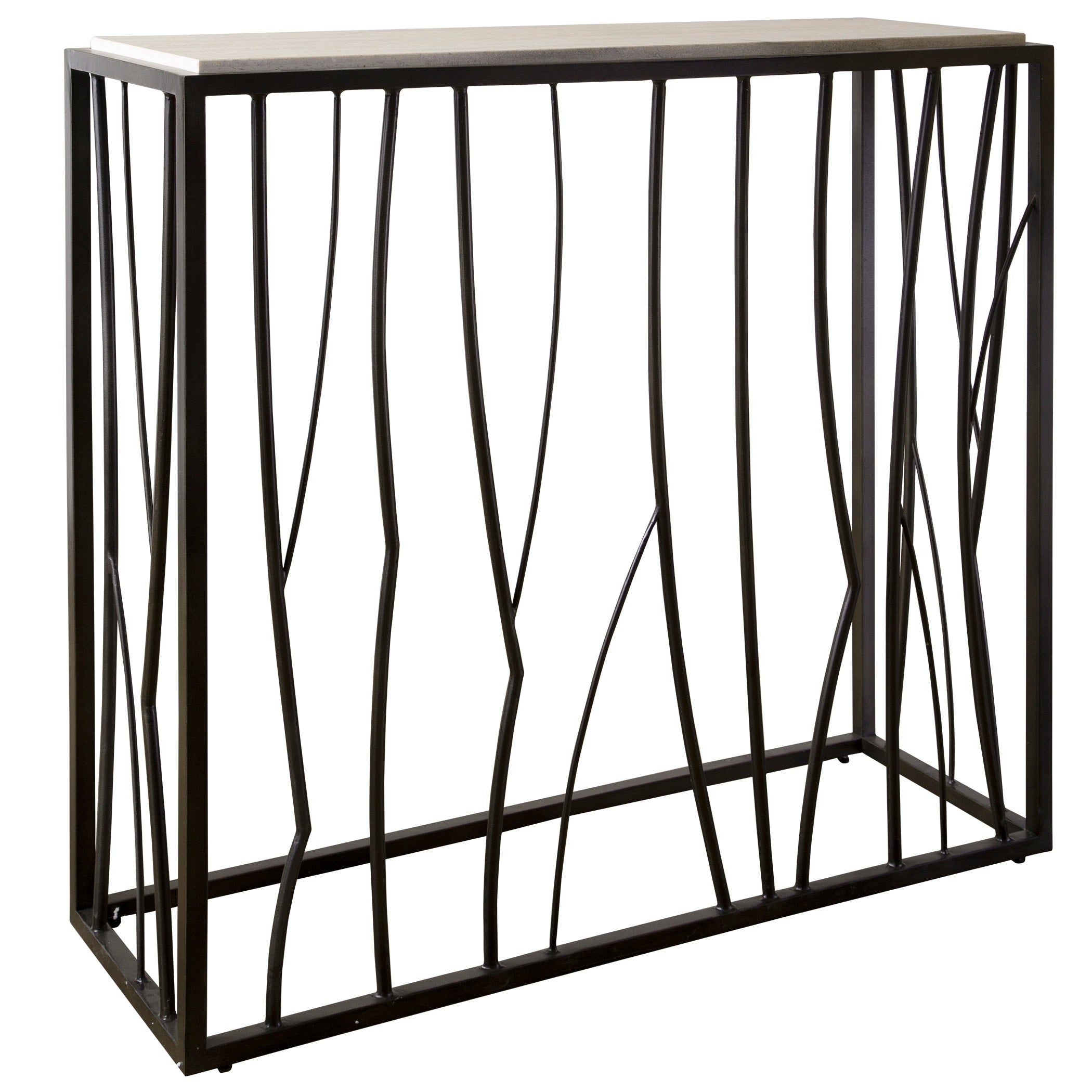 Uttermost Reed Travertine Console Table