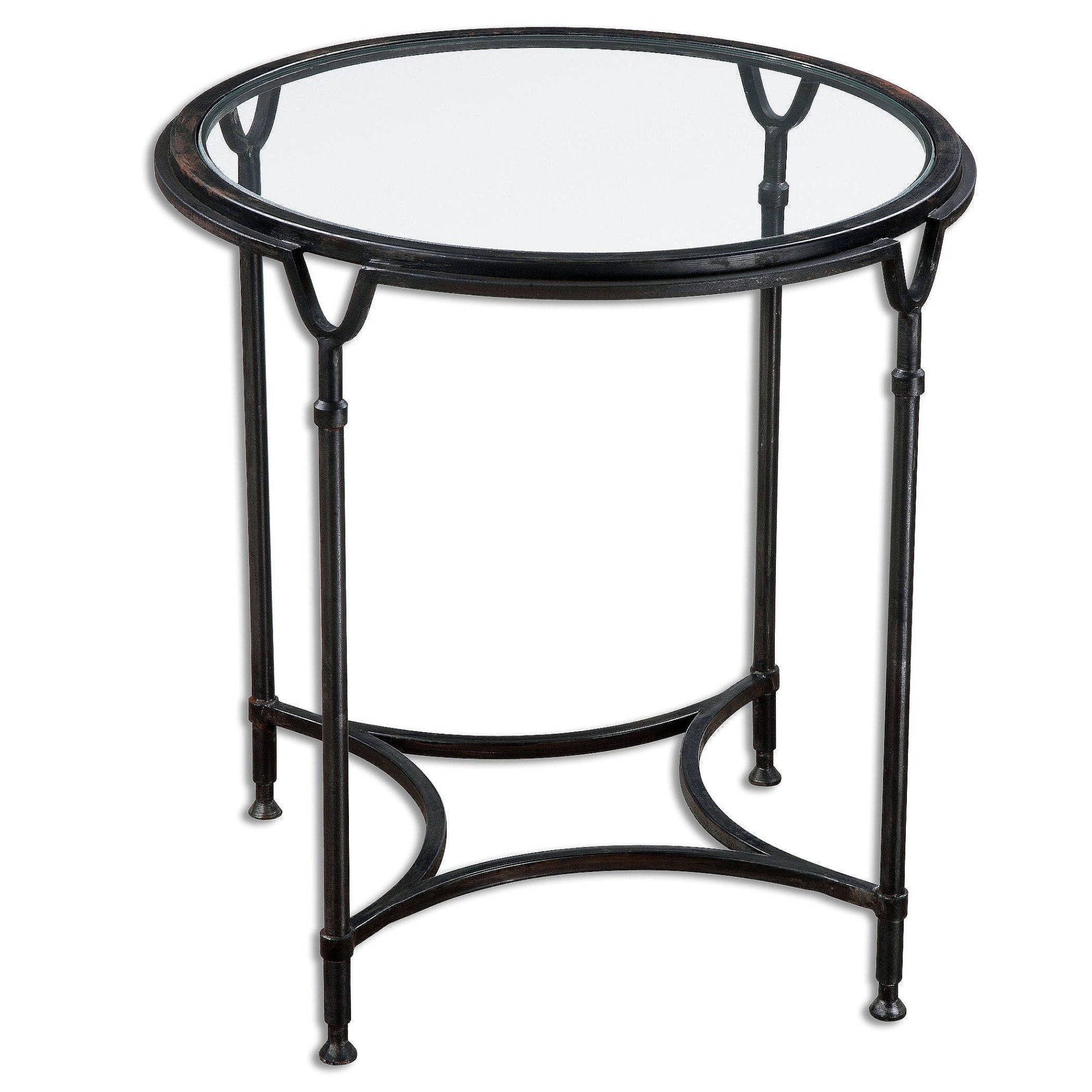 Uttermost 24469 Samson 25 X 25 End Table Black Steel