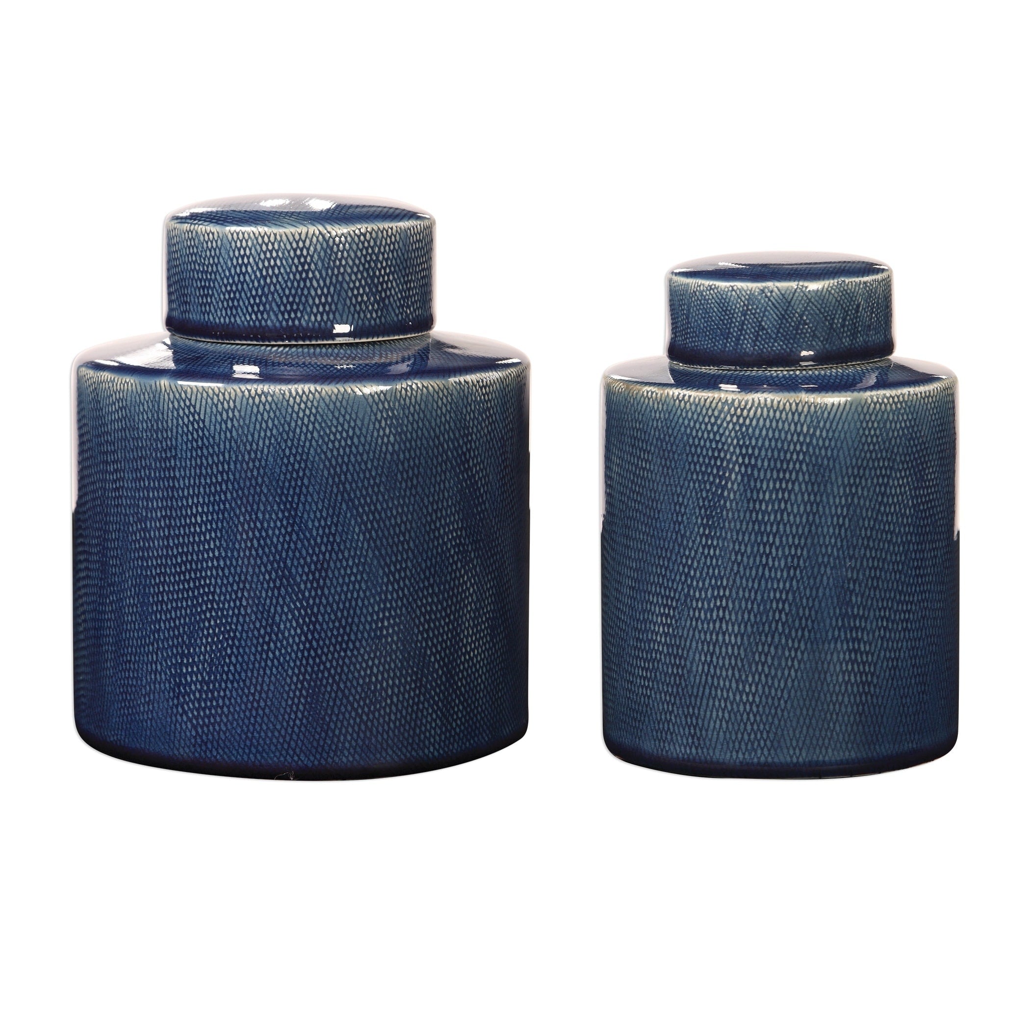 Uttermost Saniya Blue Containers Set Of 2