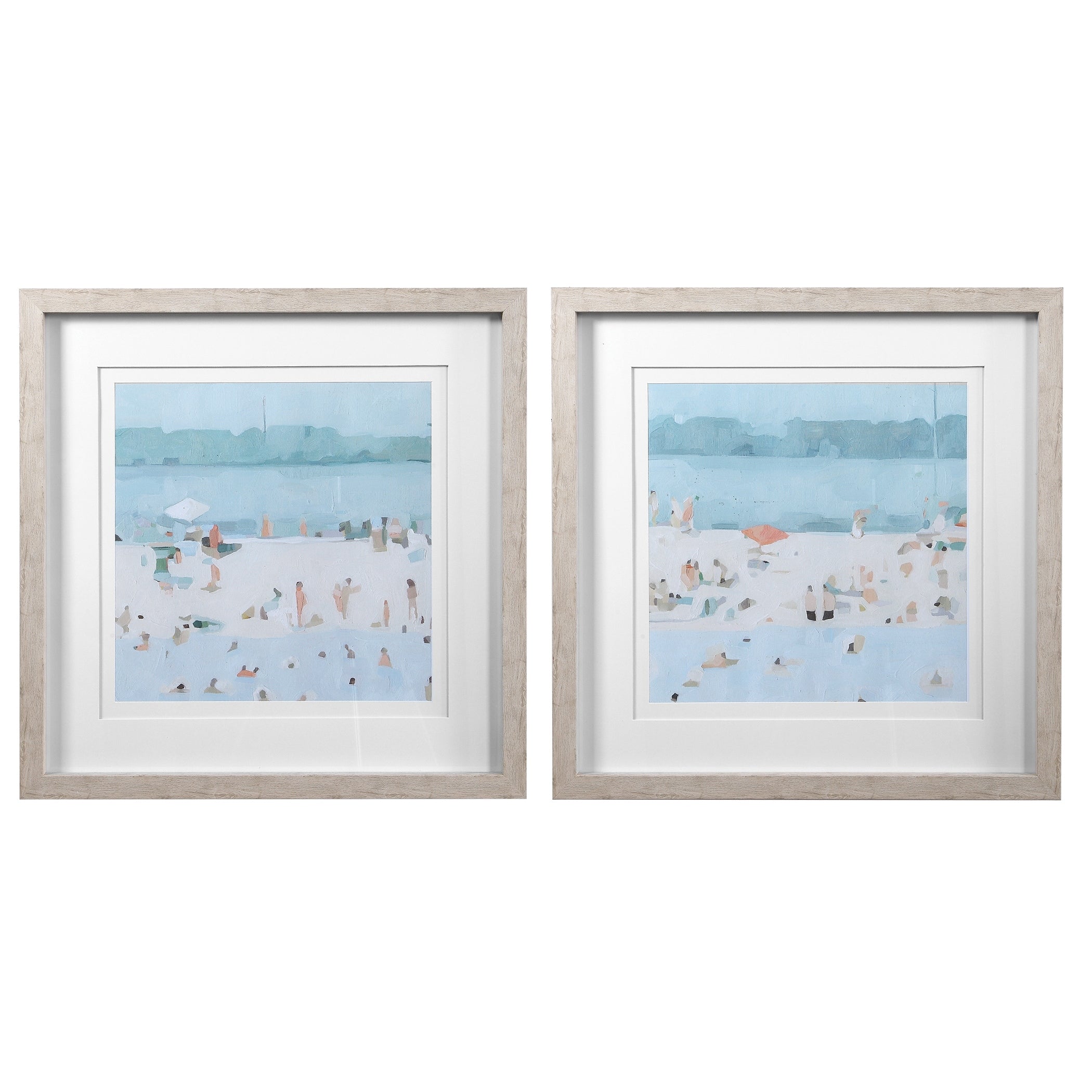 Uttermost Sea Glass Sandbar Framed Prints Set Of 2