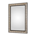 Uttermost Shefford Antiqued Silvertone Mirror Bronze Silver 31X43X1.625