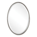Uttermost Sherise Brushed Nickel Oval Mirror Brushed Nickel 22X32X1.75