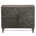 Uttermost Shield Grey Oak 2 Door Cabinet