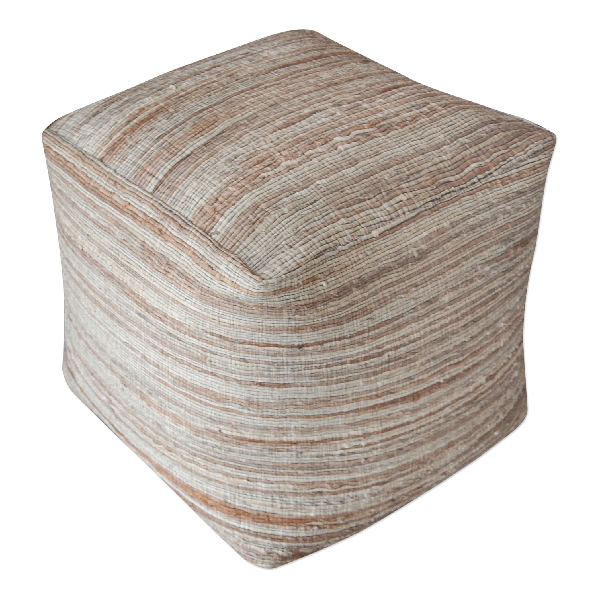 Uttermost Shiro Hemp Pouf Ottoman