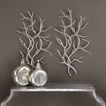 Uttermost Silver Branches Wall Art Set Of 2