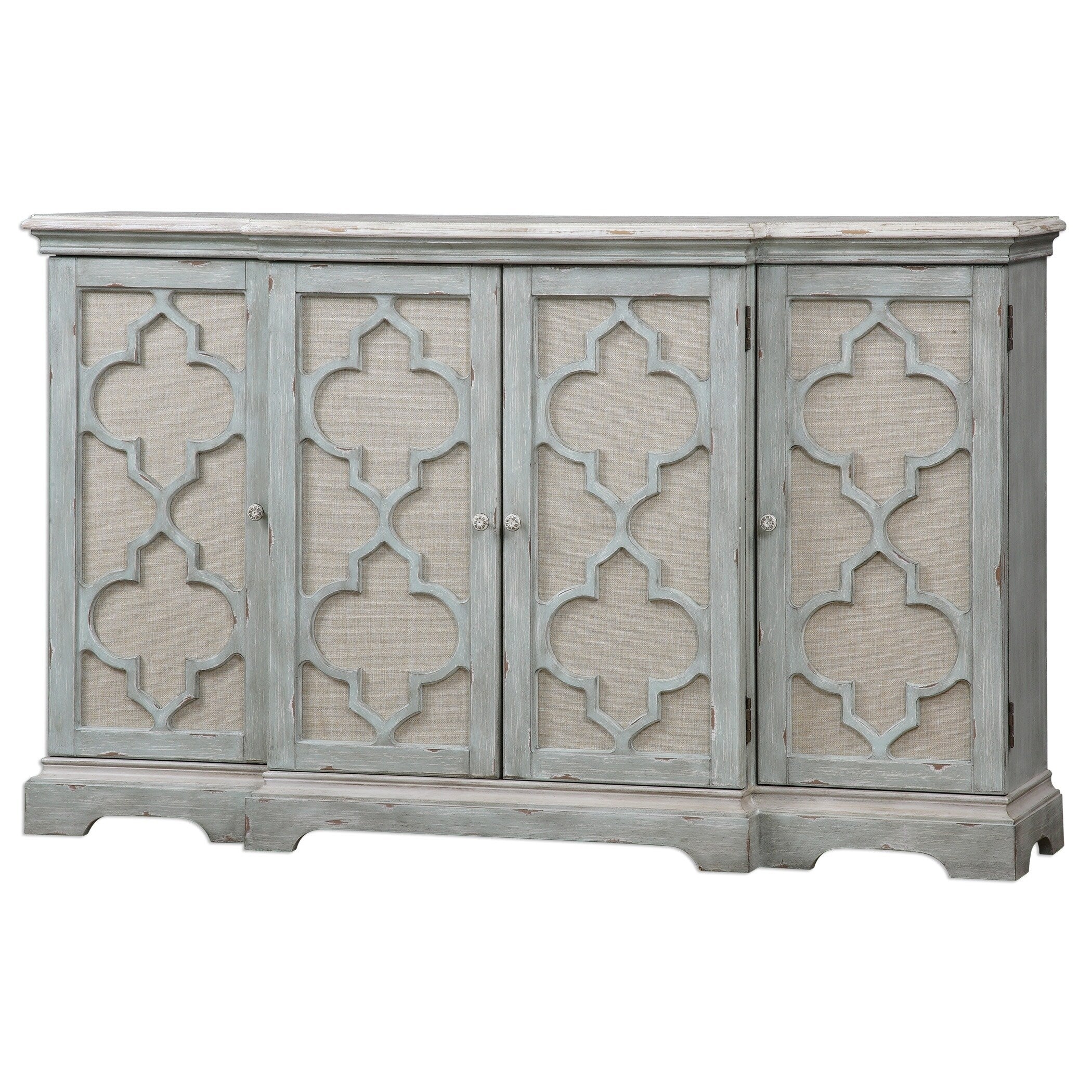 Uttermost Sophie Sea Grey 4 Door Cabinet