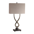 Uttermost Talema Distressed Aged Silver Leaf 1 Light Table Lamp