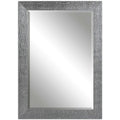 Uttermost 14604 Tarek Crisp Texture Mirror Silver With Light Gray Wash