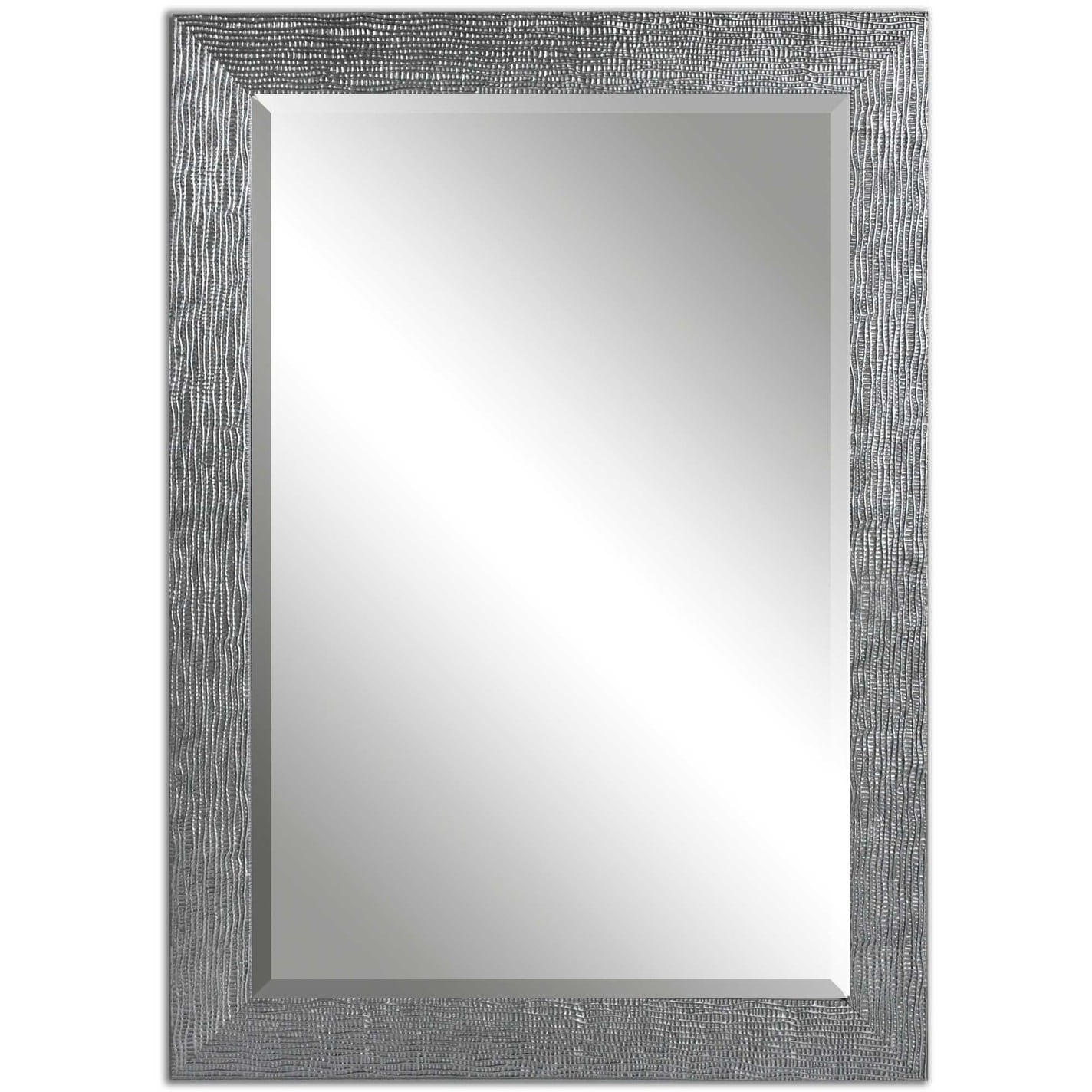 Uttermost 14604 Tarek Crisp Texture Mirror Silver With Light Gray Wash