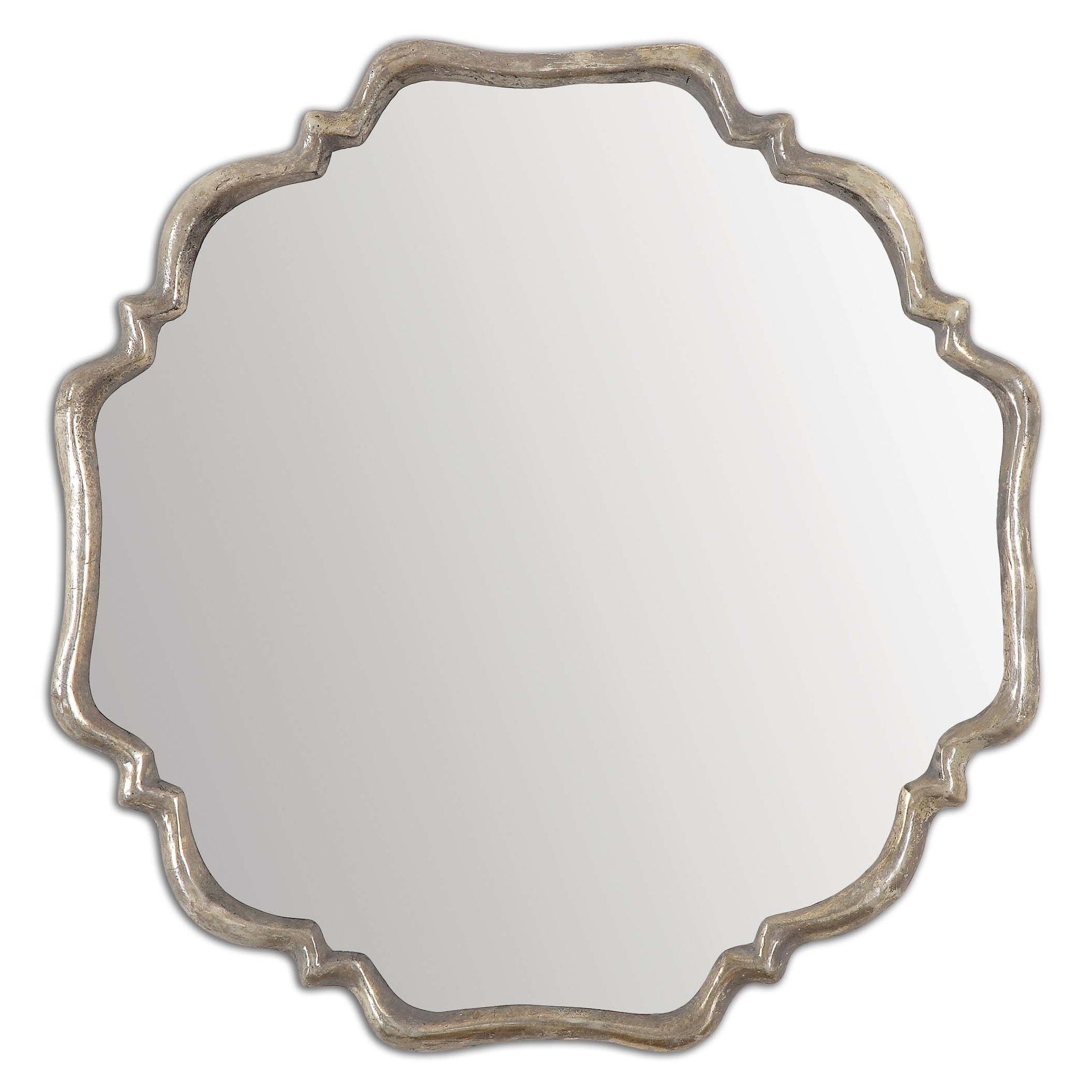 Uttermost Valentia Oxidized Silver Mirror Antique Silver 32X32X2