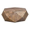 Uttermost Volker 48 Wide Geometric Modern Java Wood Accent Burnished Honey