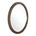 Uttermost Wayde Gold Bark Round Mirror 30X30X1.5