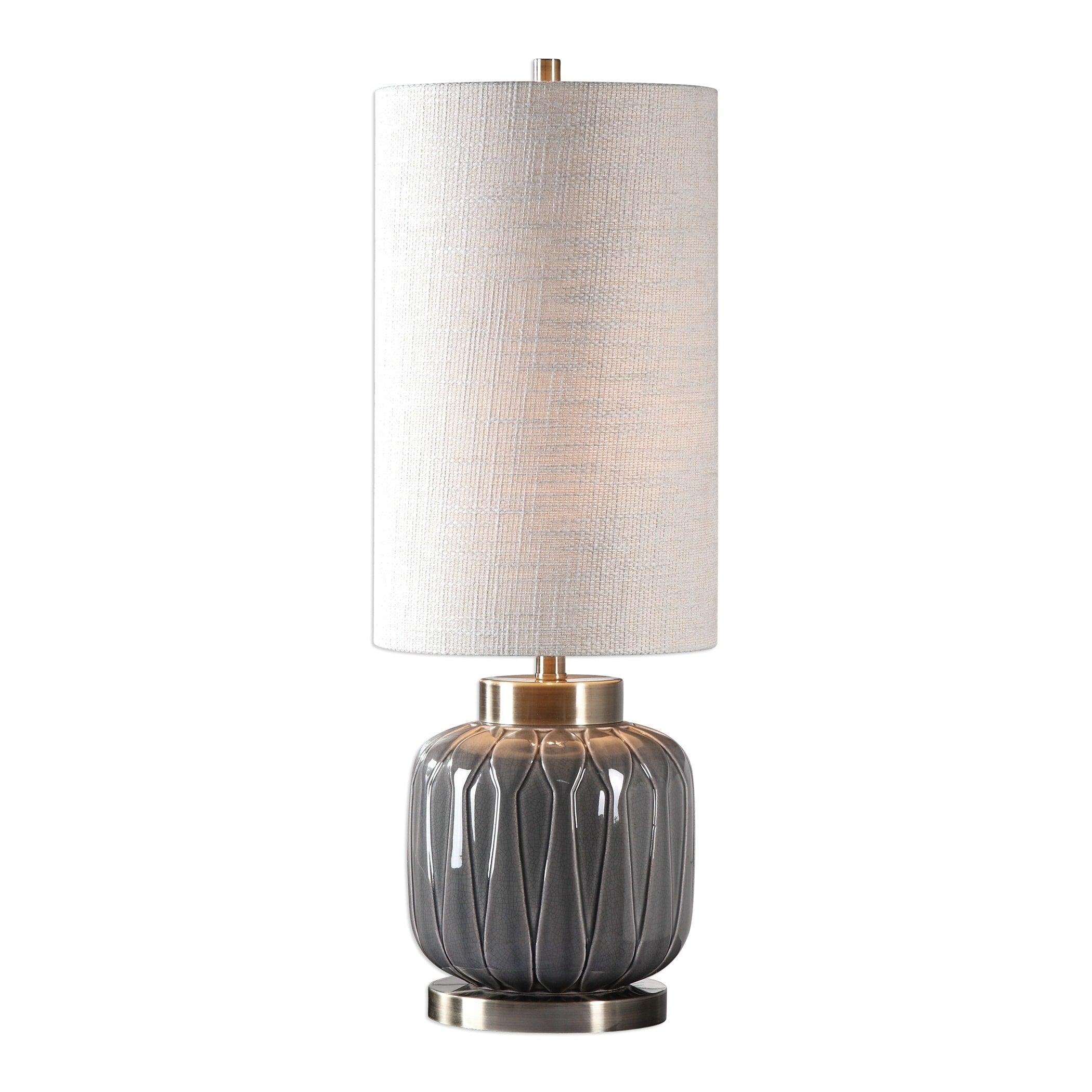 Uttermost Zahlia Aged Grey 1 Light Table Lamp