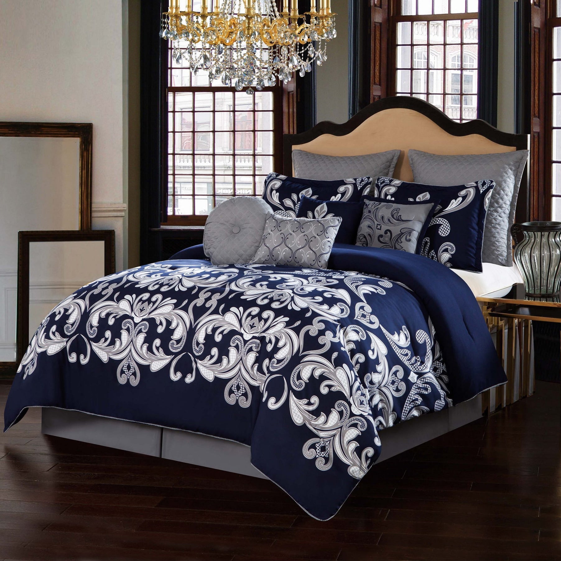 Style 212 Dolce Navy 10 Piece Comforter Set