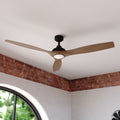 Vaxcel Niles 60 In. Indoor Contemporary Ceiling Fan Dimmable Integrated Led Light Kit Remote Control Dc Motor