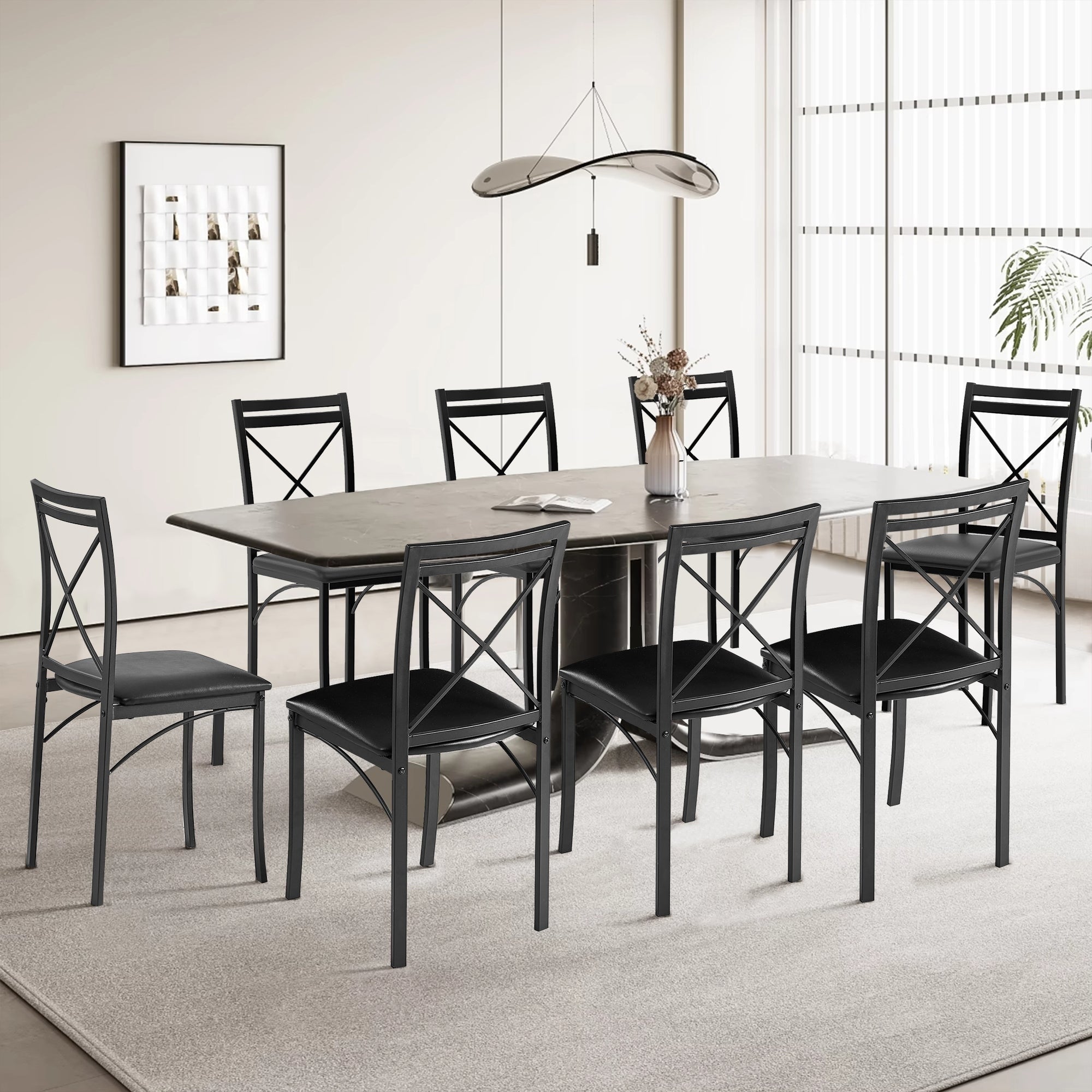 Vecelo Home Office Chairs Commercialine Folding Chairs All Steel Pack Of 4