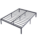 Vecelo Kids Bed Frames Queen Size Metal Bed Frames Mattress Foundation