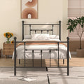 Vecelo Metal Beds Victorian Metal Platform Beds Bed Frames With Headboard Victorian Style