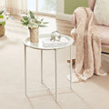 Vecelo Round Table End Table Bge Set Of 1 Set Of 2