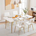 Vecelo Pu Leather Dining Chairs 2 4 Pack X Back Side Chairs With Gold Black Legs For Living Room Bedroom Study Kitchen