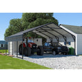 Veikous 20X20 Ft Heavy Duty Metal Carport Weatherproof Rust Resistant Garage Carport 20 20Ft