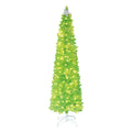 Veikous 6Ft Pre Lit Artificial Christmas Tree With Adjustable Curved Or Straight Top N A